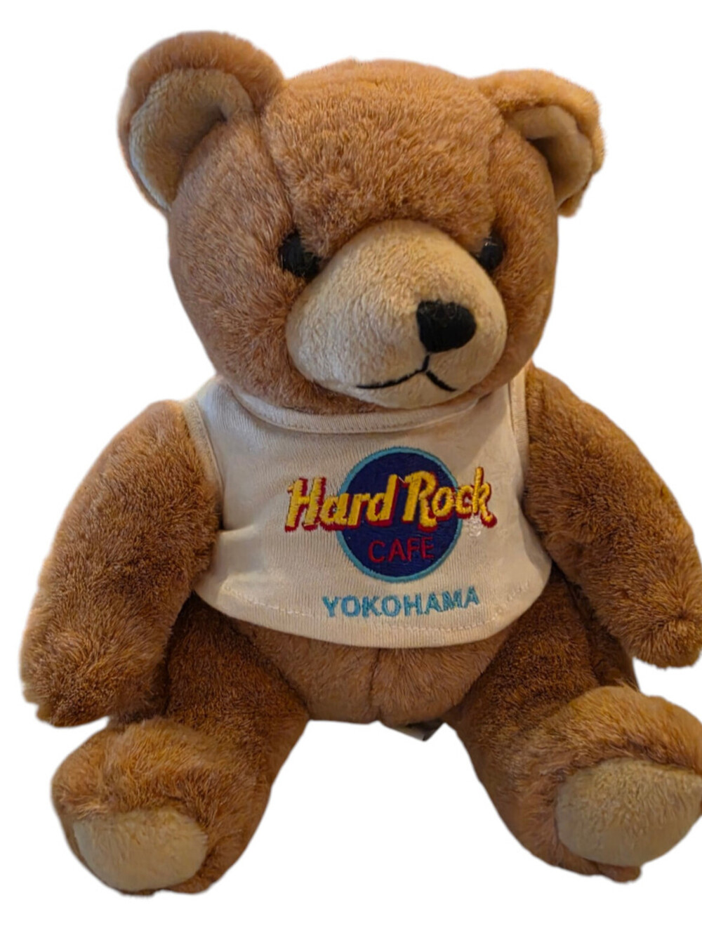 Vintage Hard Rock Cafe Yokohama plush teddy bear 9" Tall